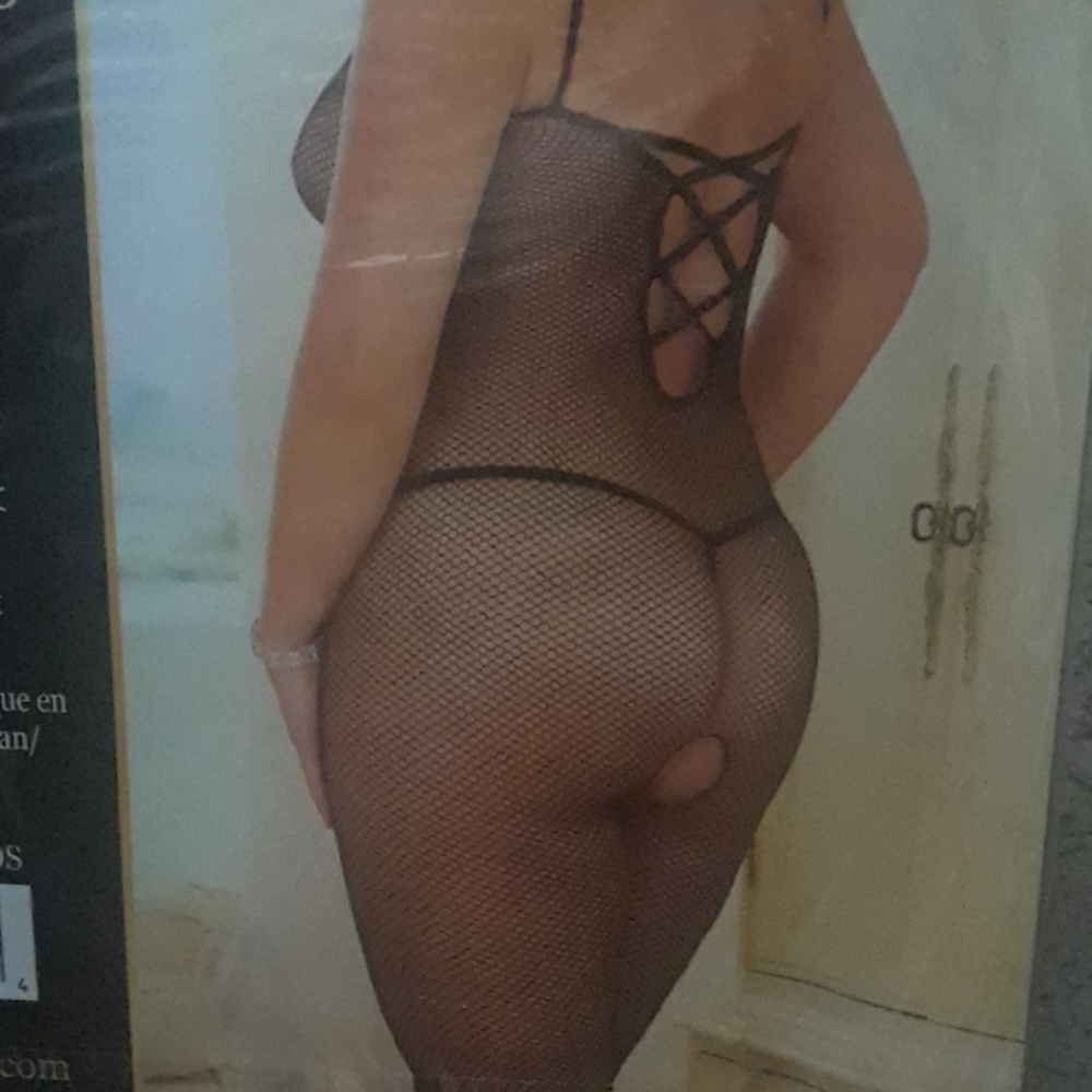 ❤️‍🔥 New XXL Queen size Rene Rofe fishnet Bodystocking Plus Size - Picture 4 of 5